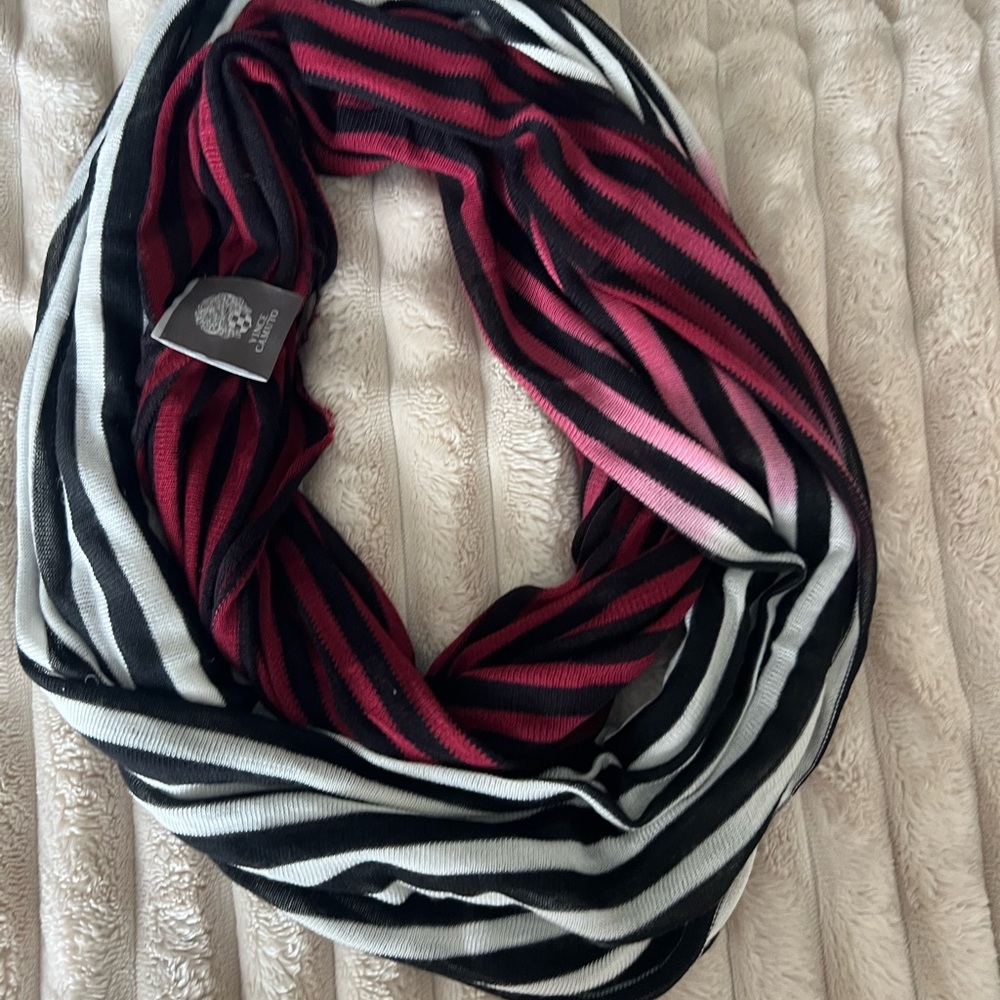 Vince Camuo Striped Knit Eternity Scarf